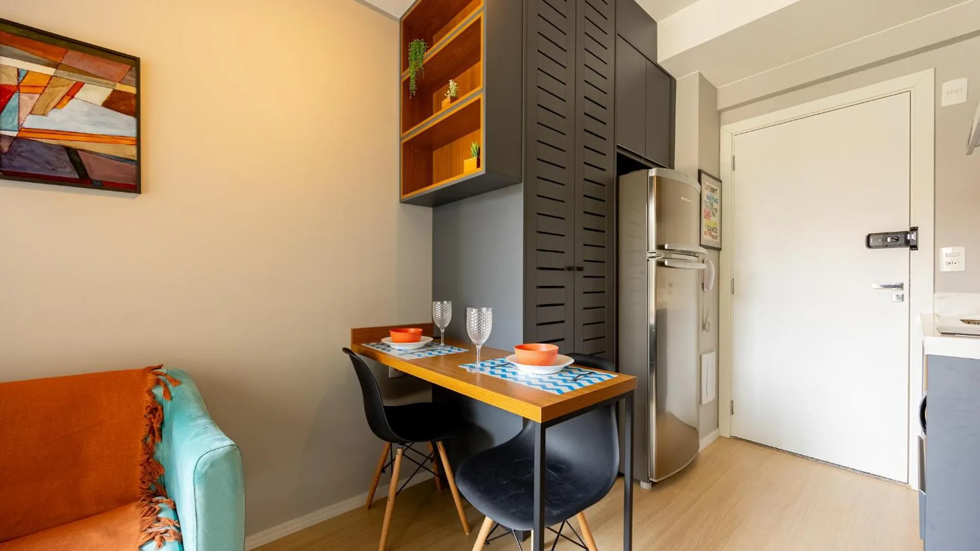 Easy Star - Charmoso Apto De 1 Quarto Na Av. Santo Amaro - Md02I 상파울루 0*,  브라질