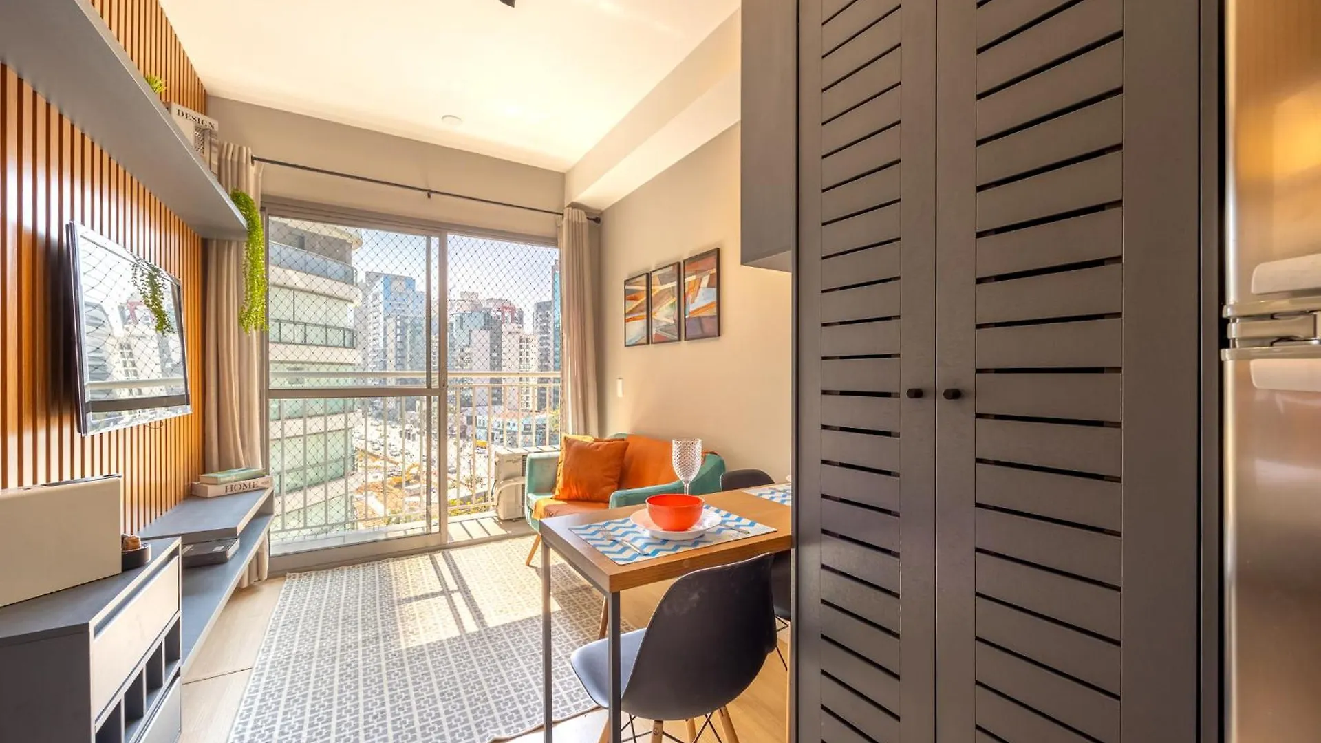 Easy Star - Charmoso Apto De 1 Quarto Na Av. Santo Amaro - Md02I São Paulo Brazílie